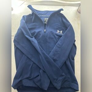Blue Under Armor quarter zip, great condition, size small